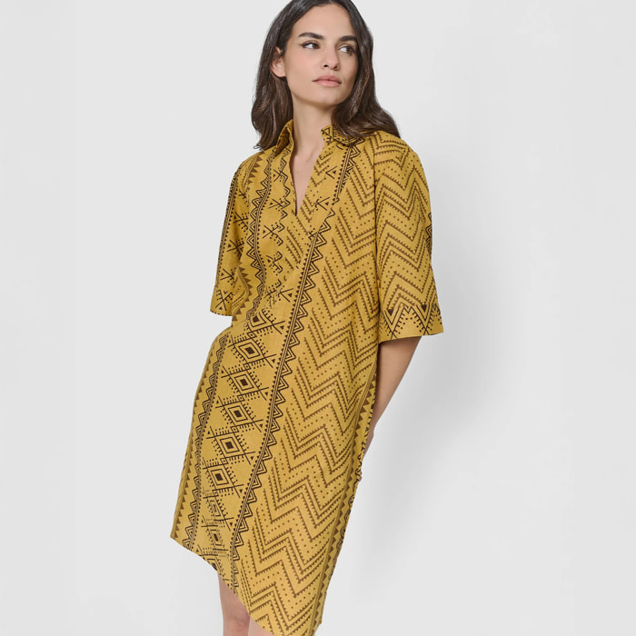 Vestito corto in filo verde lime di ripley