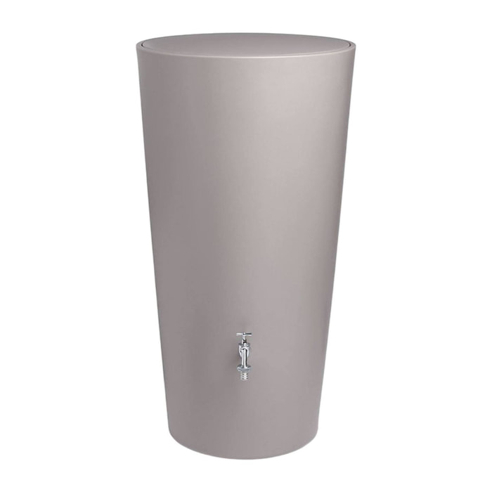 Bidón para agua de lluvia rainbowl de 210l color mocca