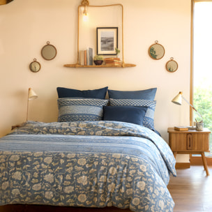 Parure Housse De Couette 3pcs avec Taies oreiller 100% coton Bio 57fils Debby