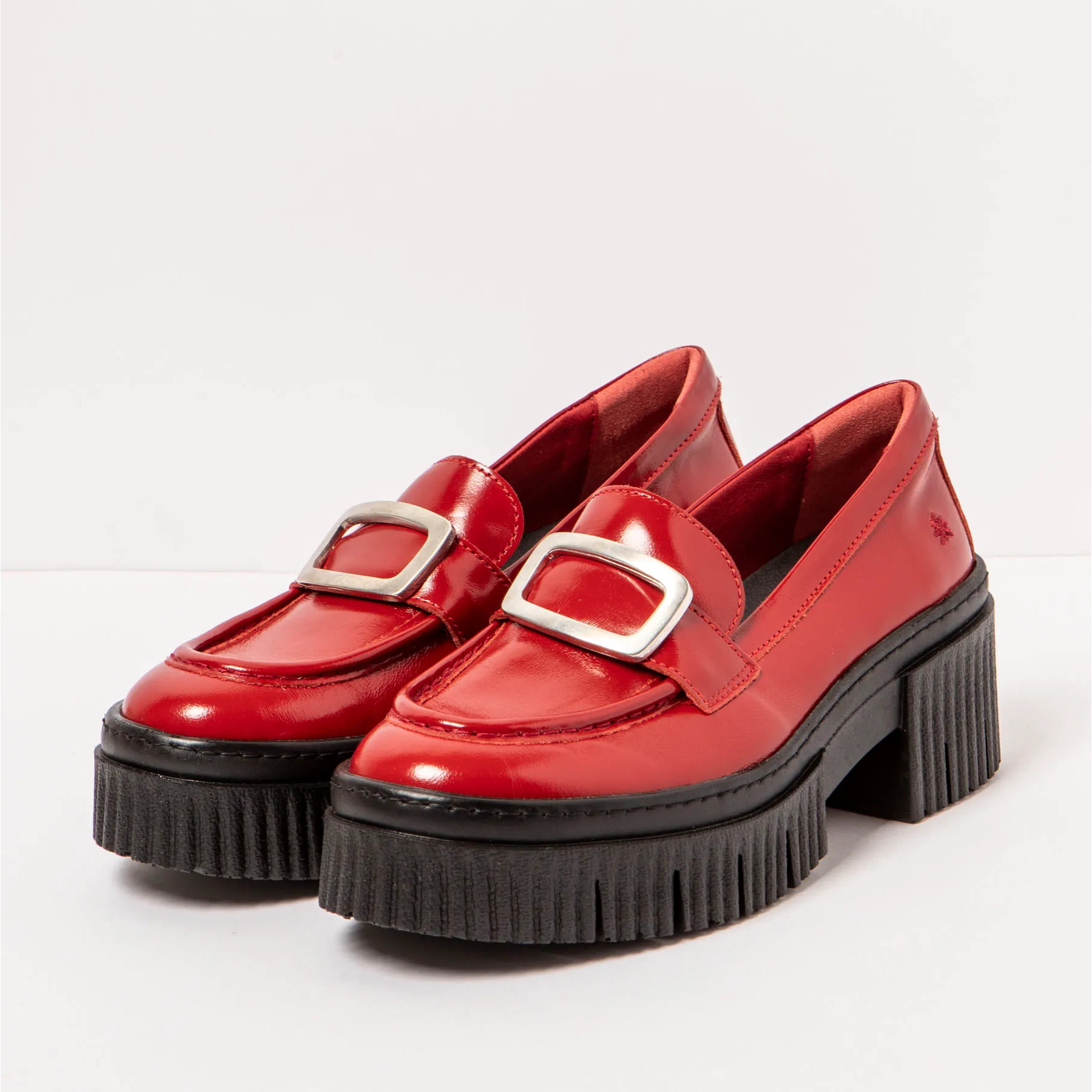 Zapatos con tacón 1372 NAPPA SHINNY RED/YORK color Red
