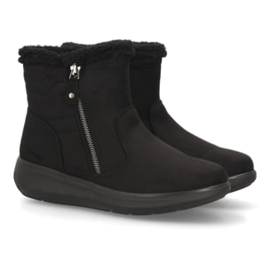 Botines cálidos con cremallera lateral para mujer