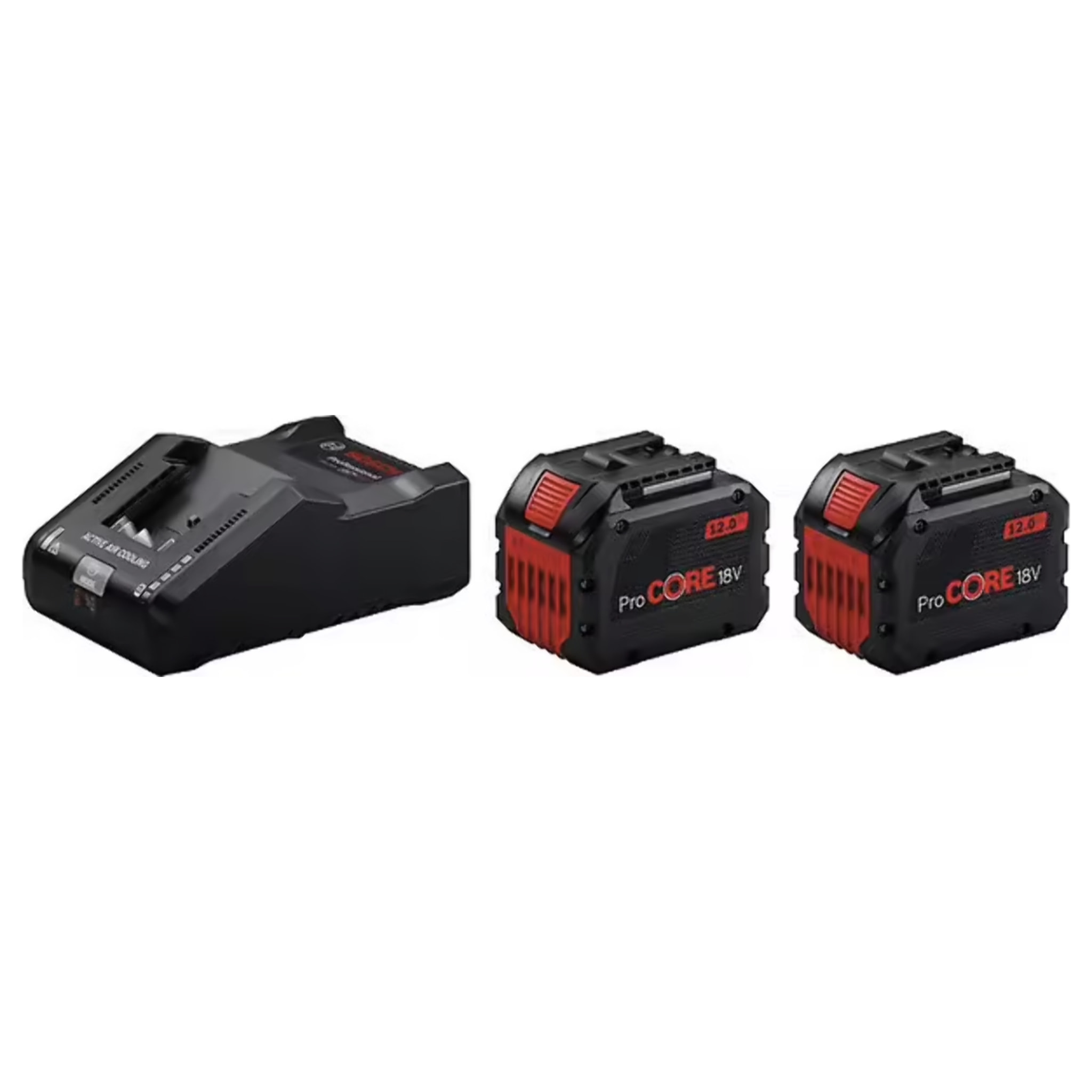 Pack de 2 batteries ProCORE18V 12Ah + chargeur GAL 18V-160 - BOSCH - 1600A02T5W