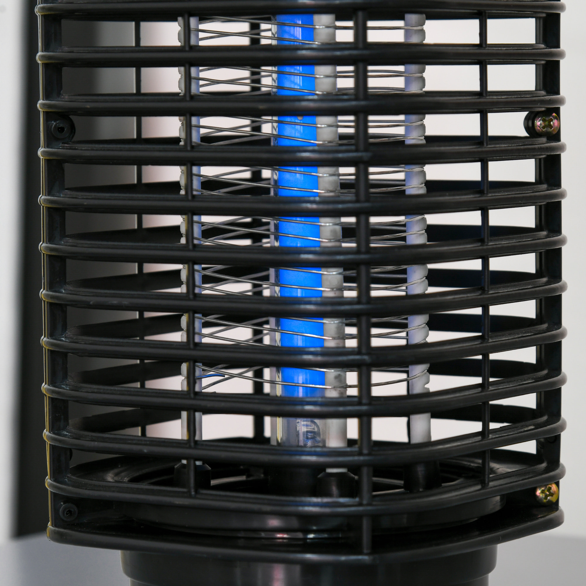 Outsunny Lampe anti-insectes anti moustique design lanterne tue mouche électrique destructeur d'insectes LED 3 W noir