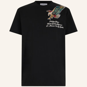 PHILIPP PLEIN Round Neck T-Shirt Eagle Montecarlo