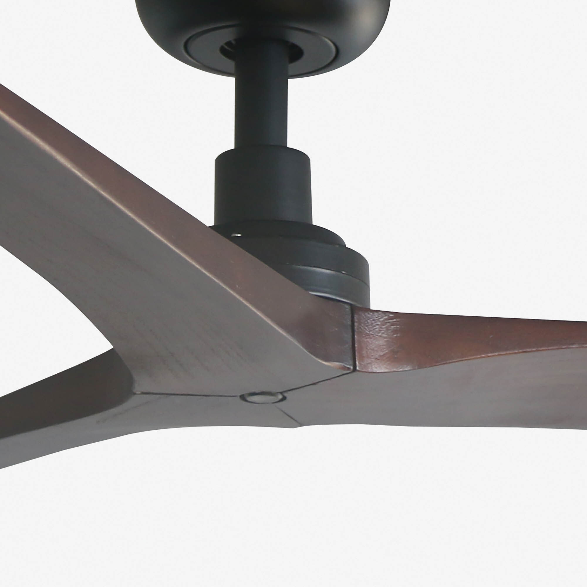 KLIM S Ventilador de techo negro/nogal