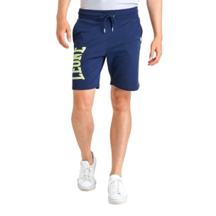 Pantalón corto de hombre con gran logo Leone Basic