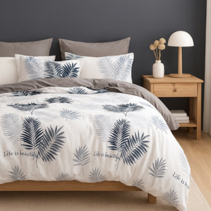 Parure housse de couette en polycoton - lygor