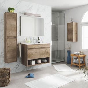 Mueble de baño con espejo Thai 2 puertas Nordik