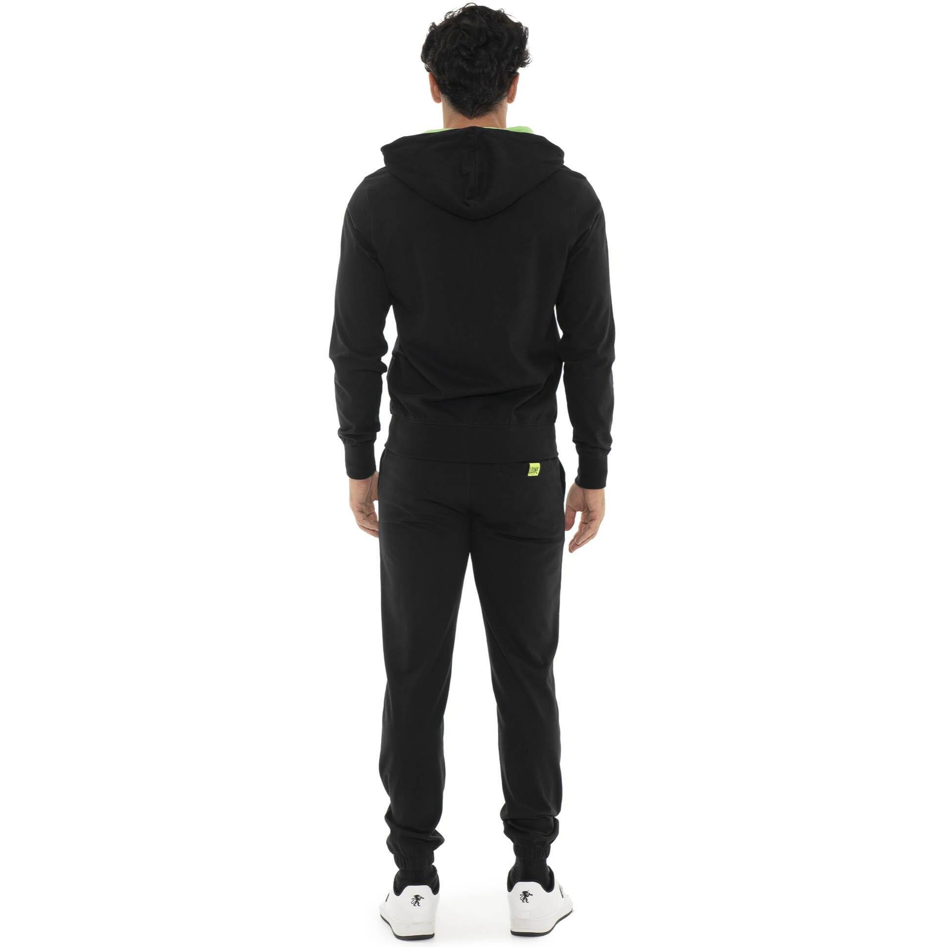 Tuta da uomo in cotone non garzato con cappuccio Leone Boxing legend