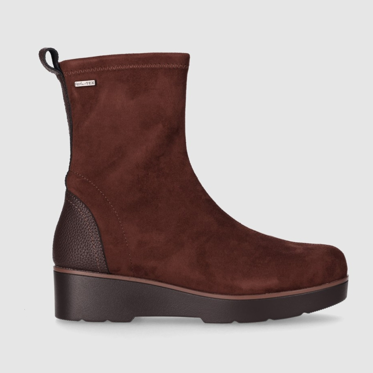 Botines de Tejido - Marron - Tacón: 5 cm