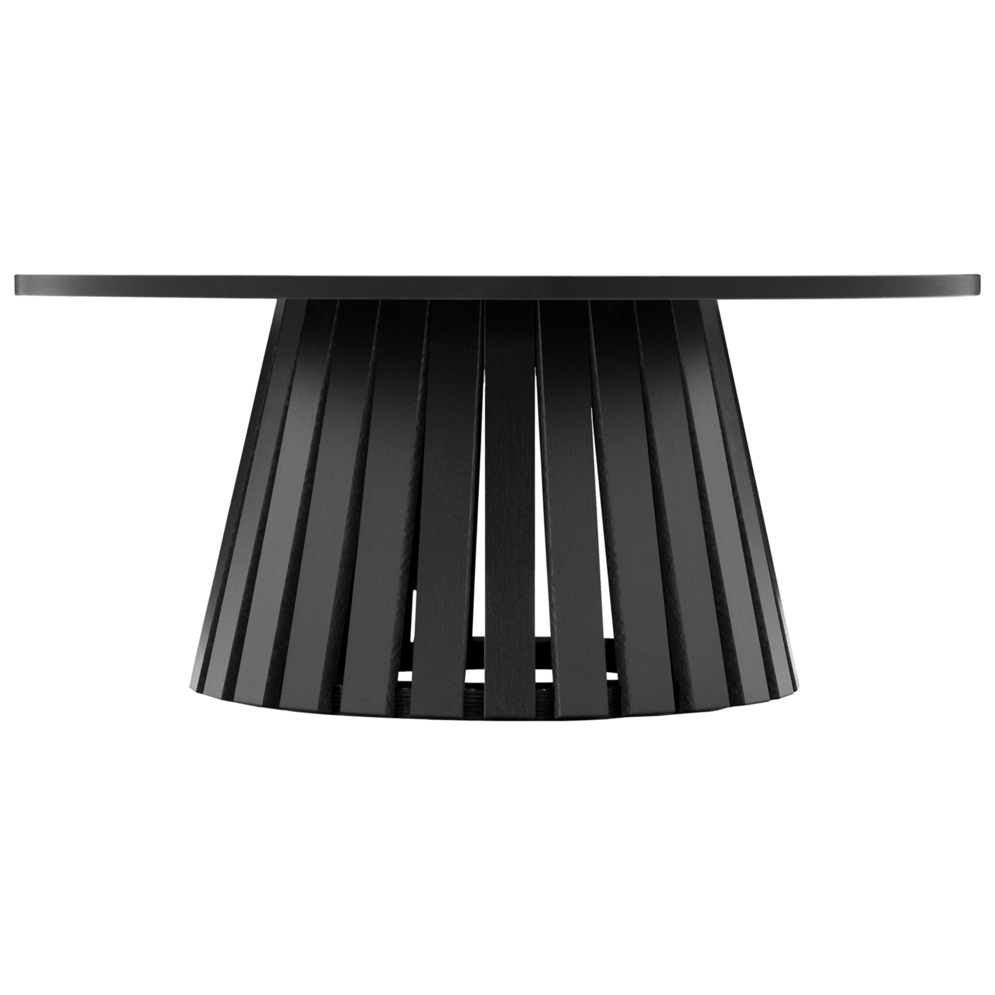 Table basse ronde 80cm style scandinave noire LIV