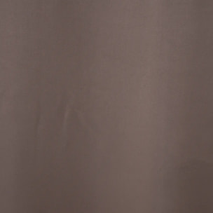 Lot de 2 rideaux occultants gris taupe 135x240cm