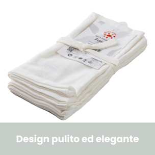 Intrecci – Set 6 tovaglioli in puro cotone 40x40 cm