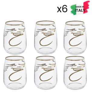 Set 6 bicchieri da acqua Assenzio