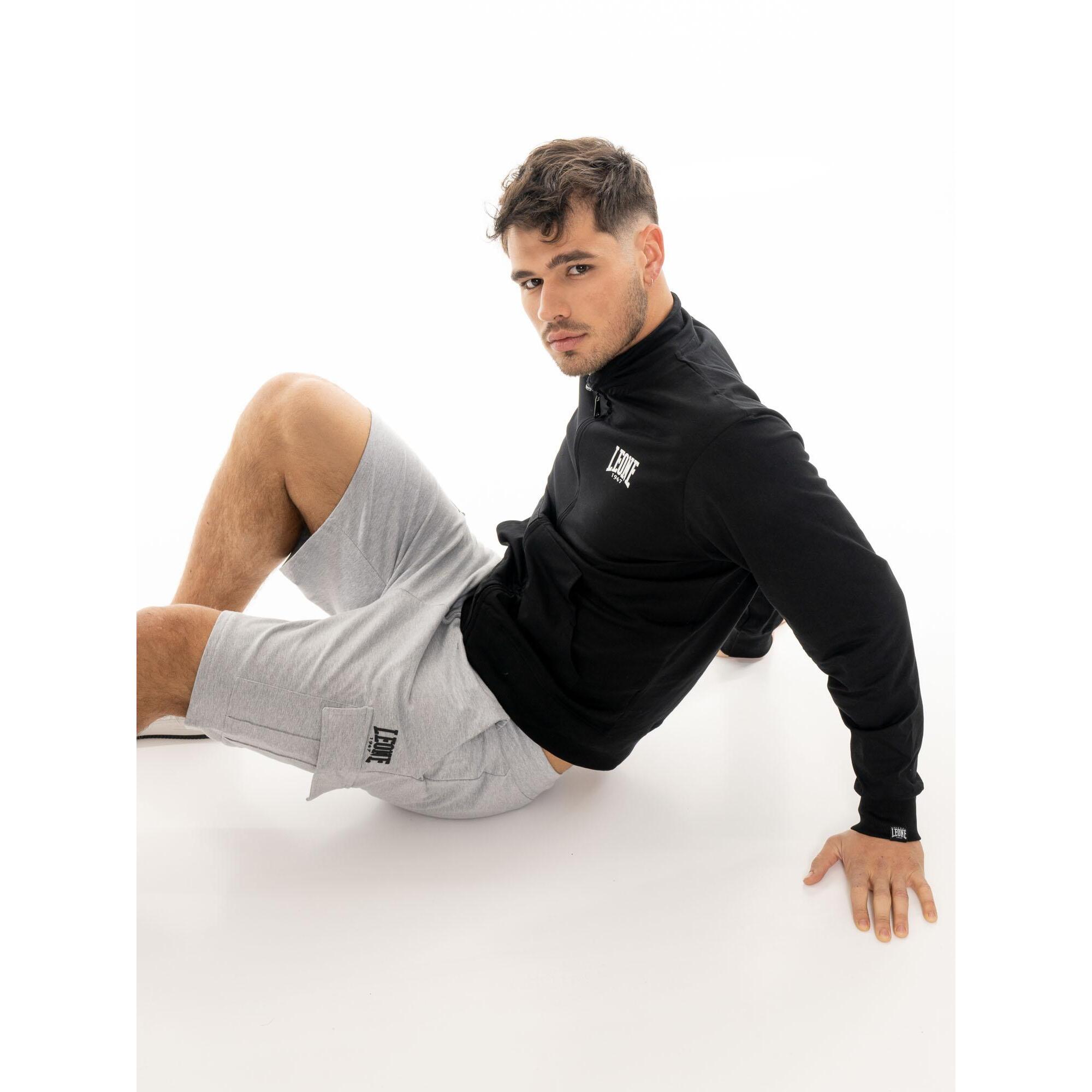 Pantaloncini cargo da uomo in twill elasticizzato Leone Easy