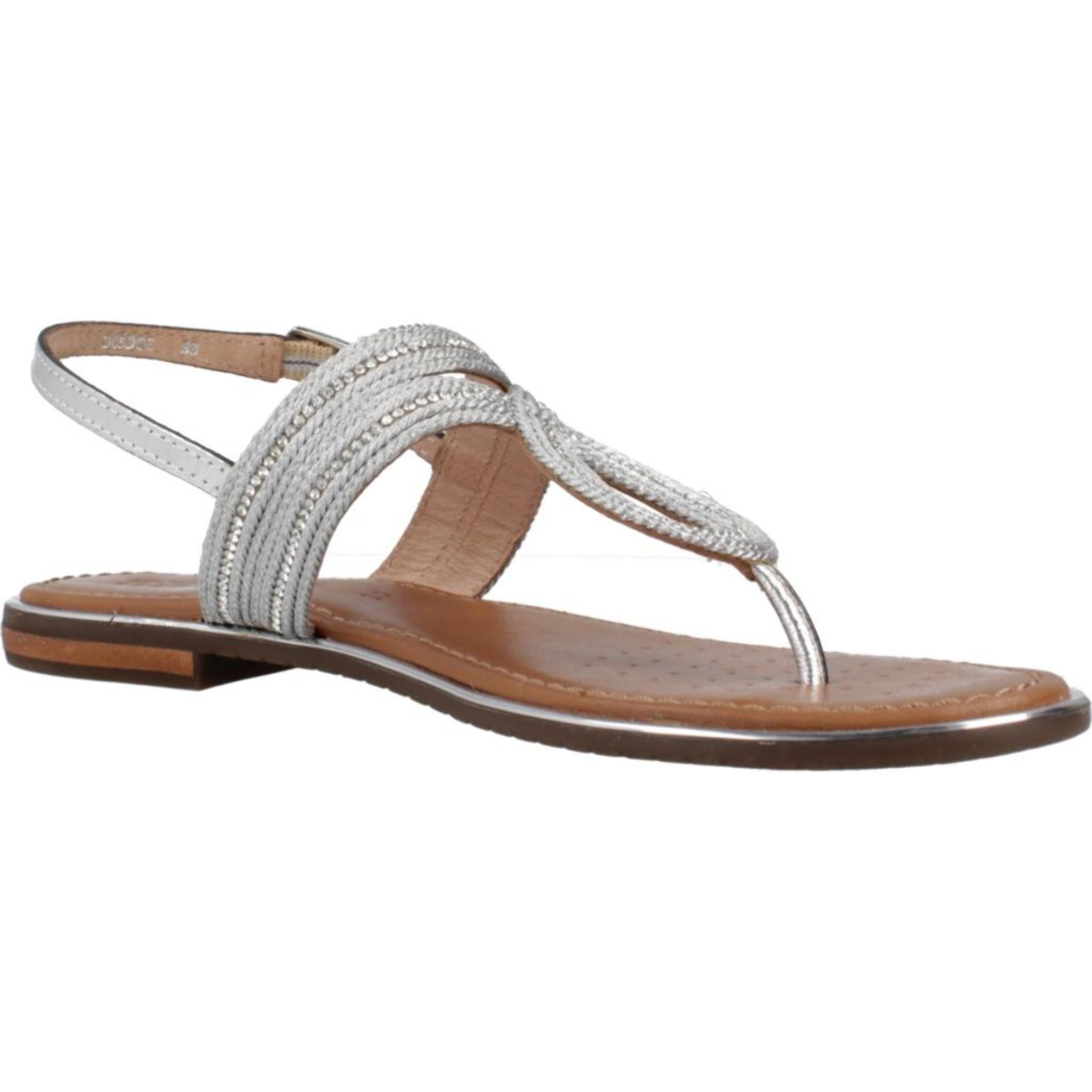Sandalias Mujer de la marca GEOX  modelo D SOZY PLUS PLATA