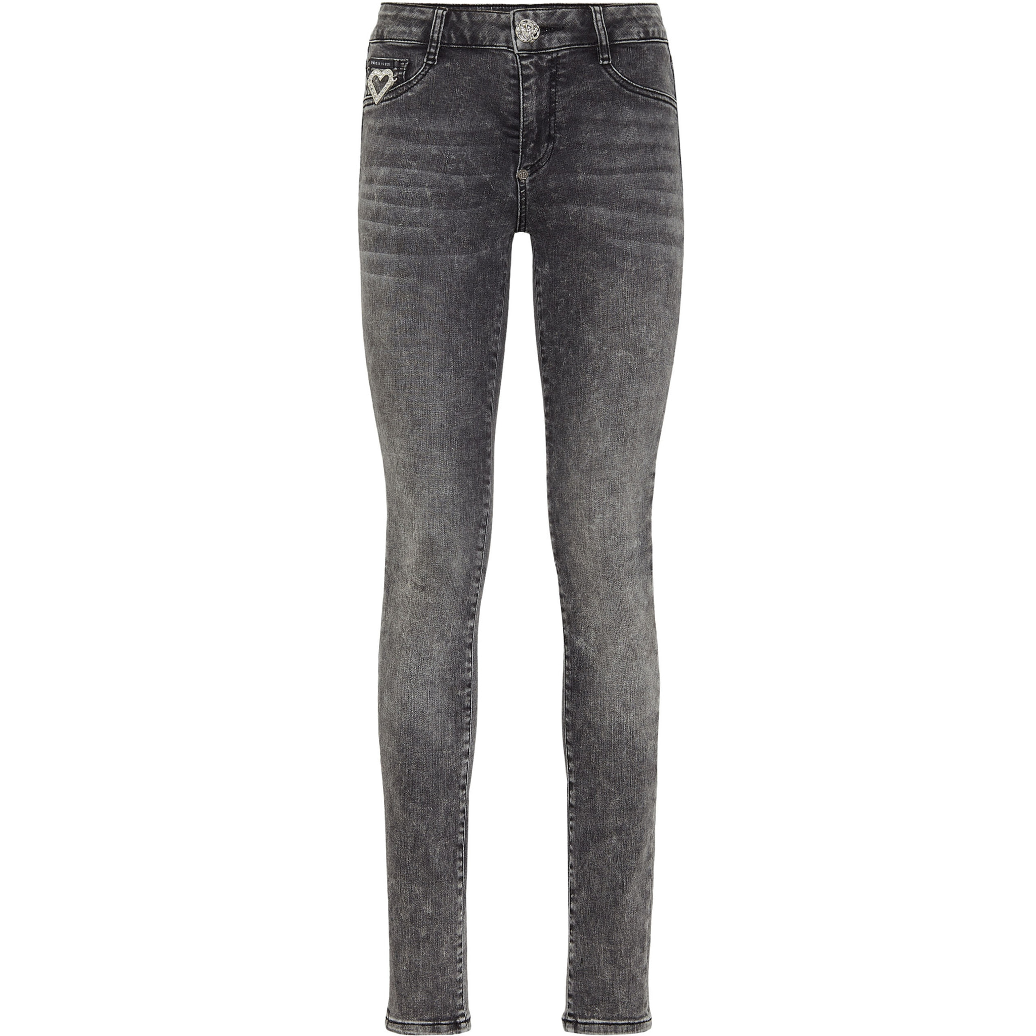 PHILIPP PLEIN Jegging de cintura alta HEART