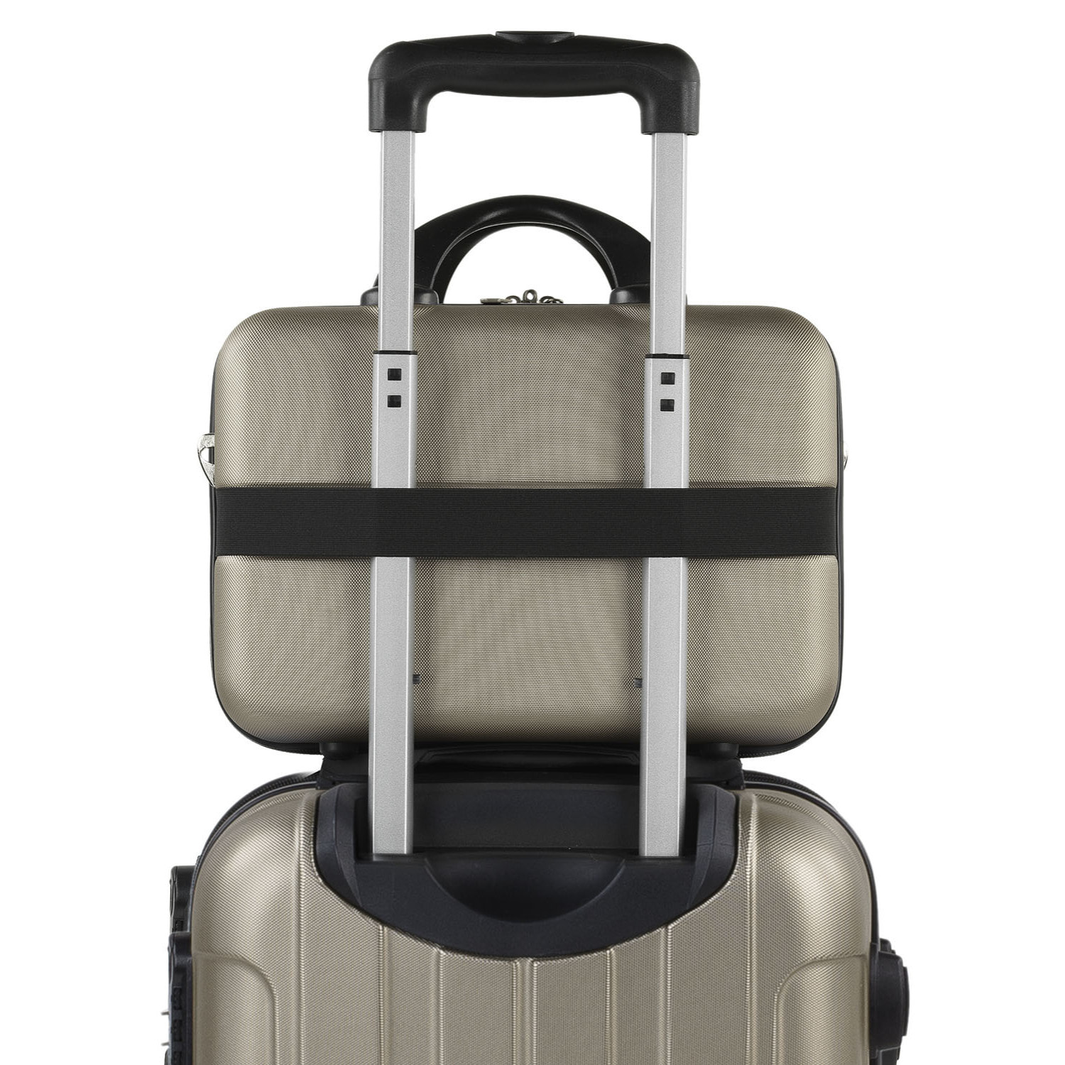 Juego De Maletas Rígidas Abs Itaca Havel Champagne