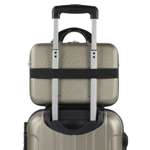 Juego De Maletas Rígidas Abs Itaca Havel Champagne