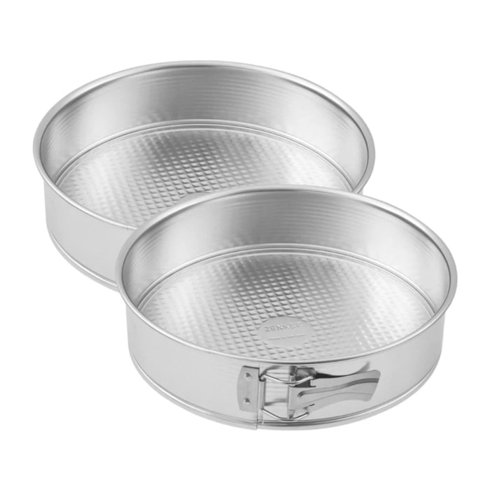 Ensemble de 2 Moules à manqué à charnière 28 cm Zenker Silver