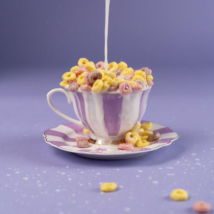 Tasses à café Harlequin violettes set de 4 Kare Design