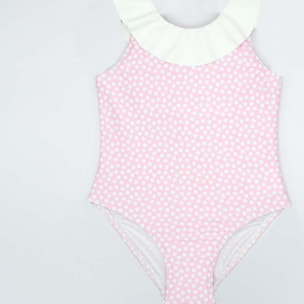 BAÑADOR ROSA TOPITOS CON VOLANTE