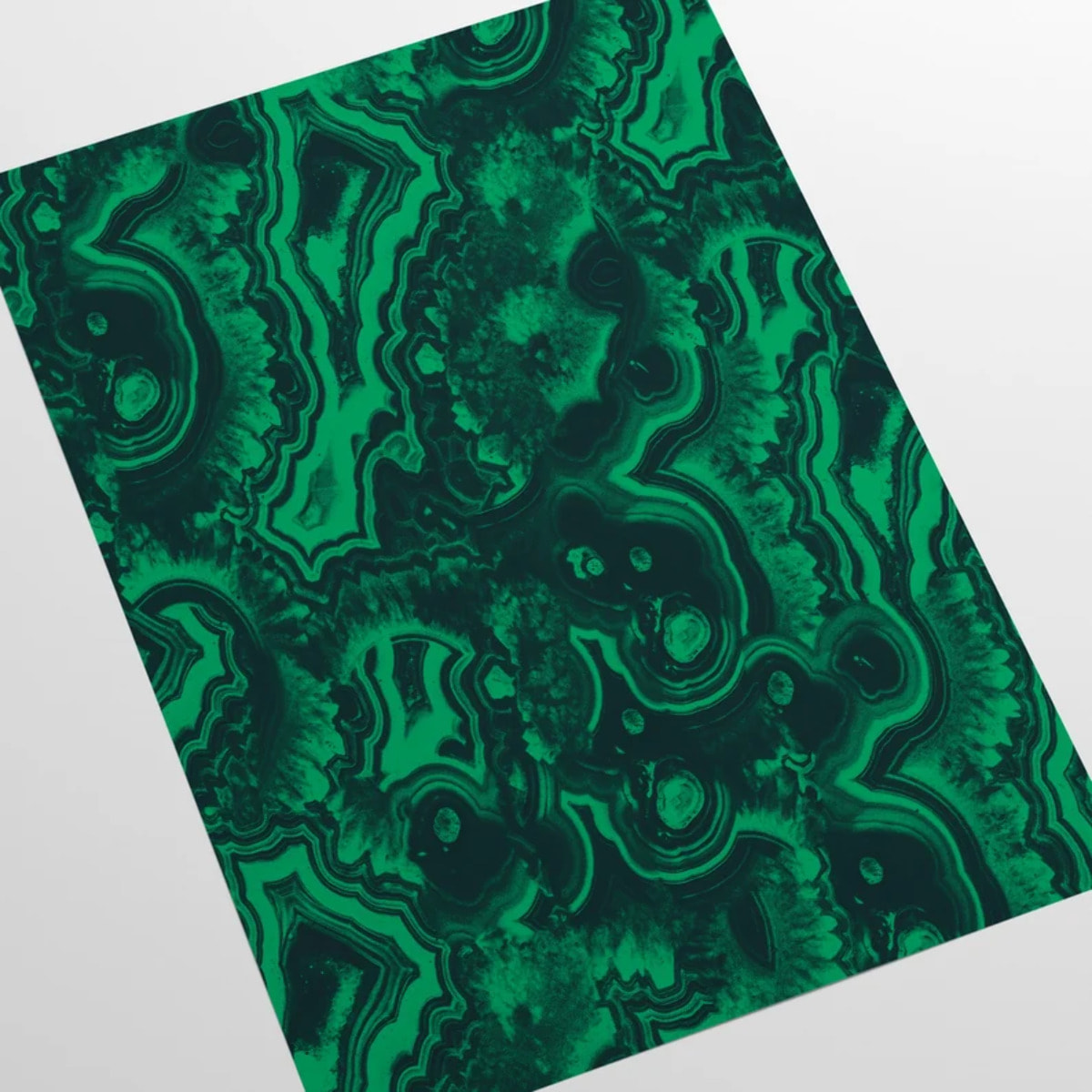 Carta da Parati Malachite Verde