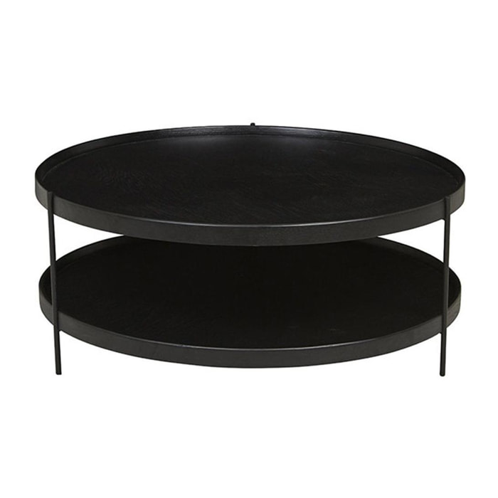 Hum coffee table 90 Noir