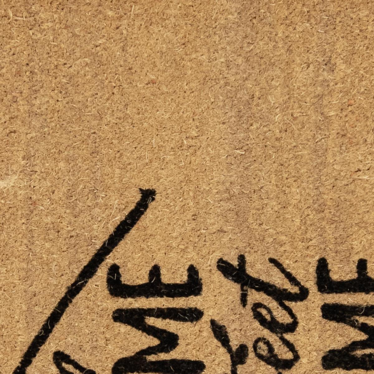 Paillasson motif texte en relief, chaleureux, NID