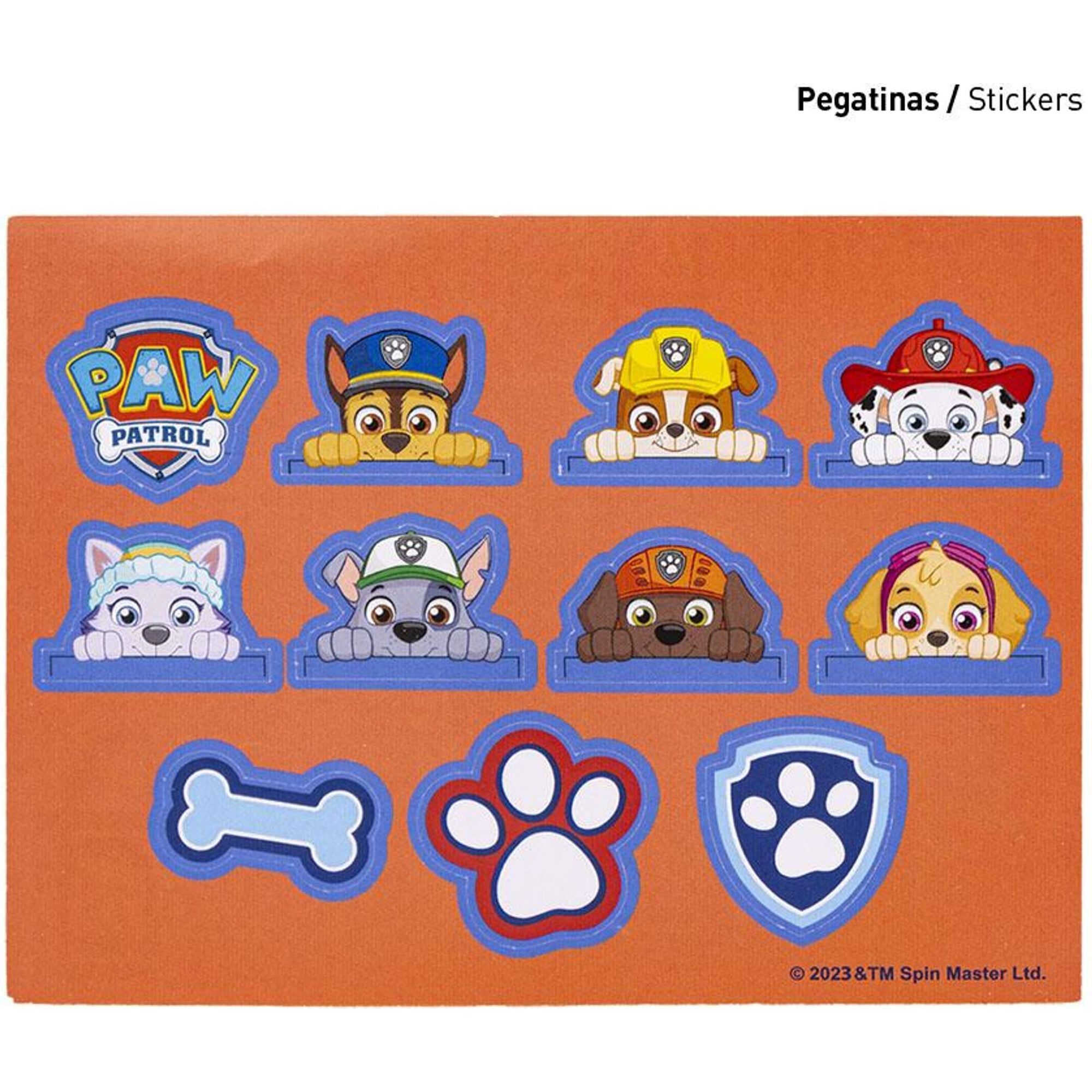 Set De Papelería Coloreable Paw Patrol Blue
