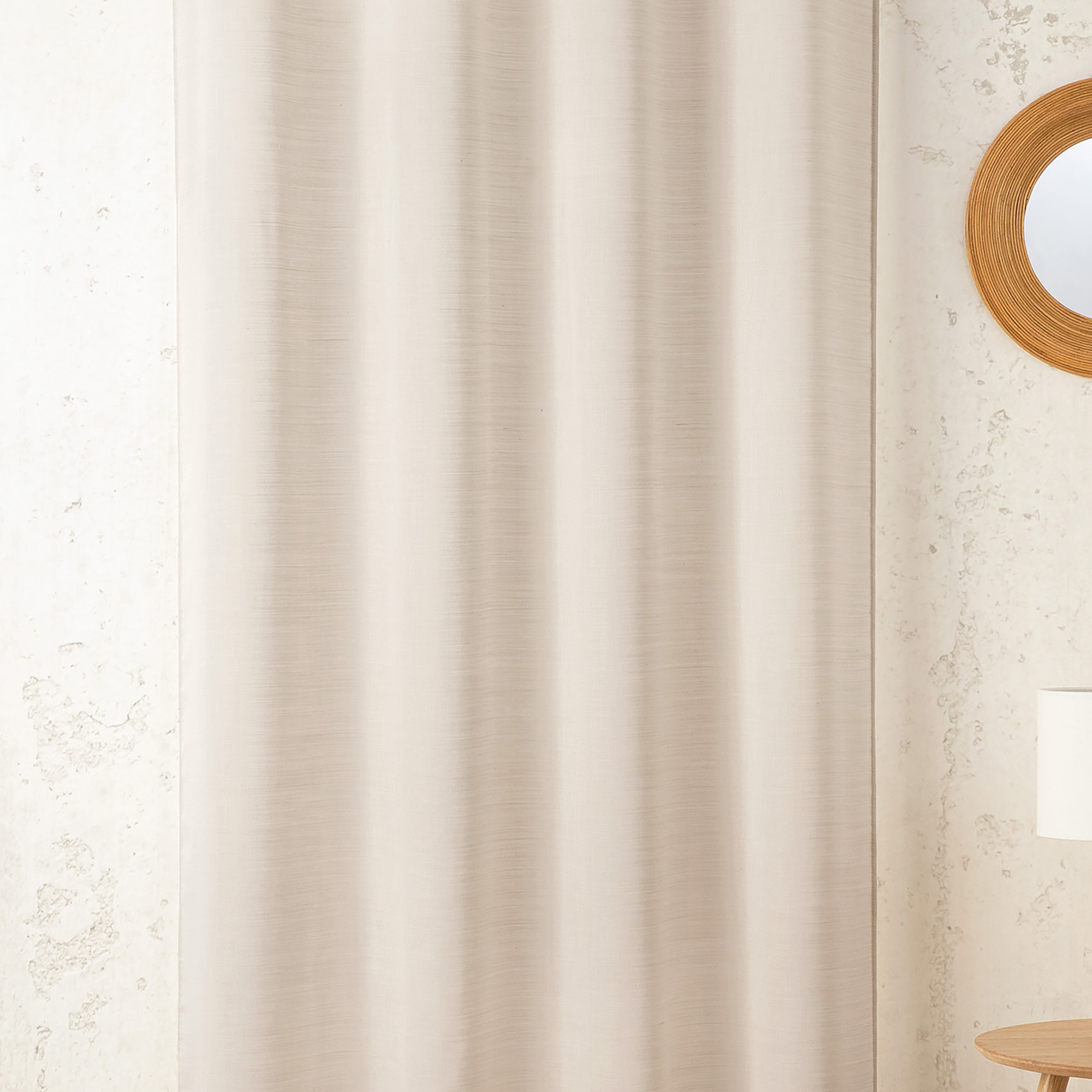 Tissu voile en laine - Crème