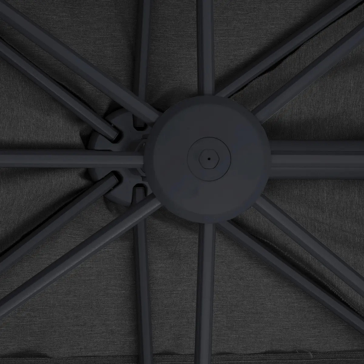 Parasol déporté rectangulaire inclinable Melhia 4x3m anthracite