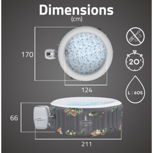 Bestway Spa gonflable rond Lay-Z-Spa Aruba AirJet 2-3 personnes