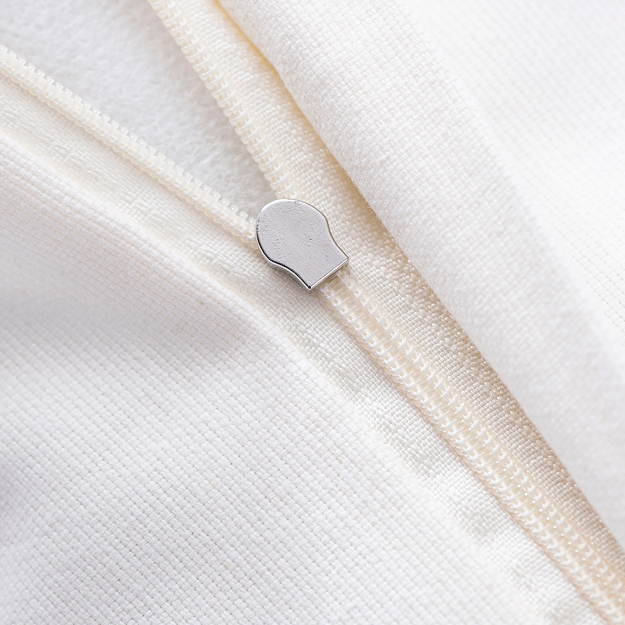 Set de 2 cojines 40x40cm 100% algodón 300gsm color crudo el ganso