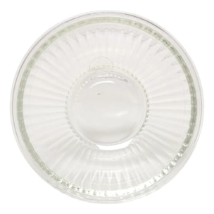 Lot de 5 saladiers verre Essentiels ronds D.27,3cm 200ml transparent avec couvercle
