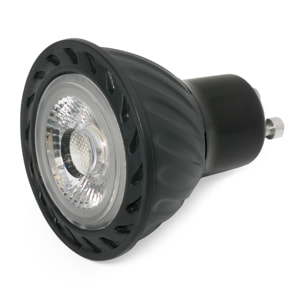 Bombilla GU10 LED 7W 2700K 60° dimable negra