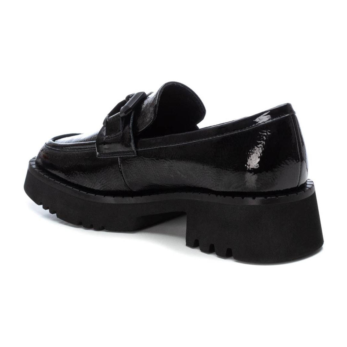 Zapato mocasín de piel negro