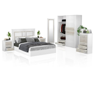 Dormitorio Kira 5C Plus Andersen Pino - Gris