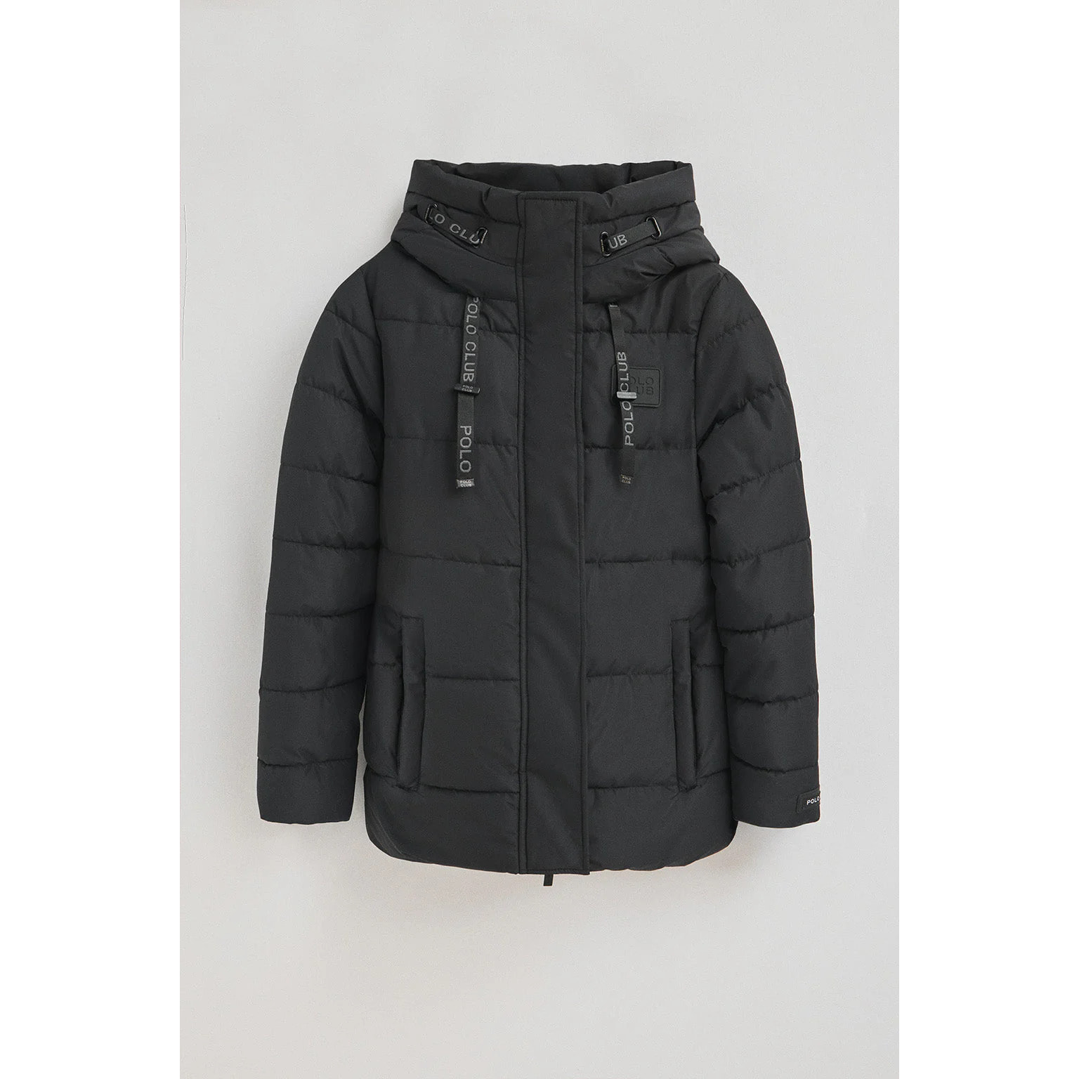 Chaqueta Iris negra con logo Polo Club