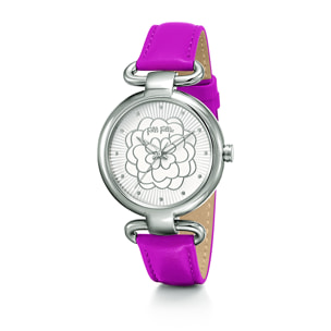 Reloj Folli Follie WF15T030SPW Mujer Analogico Cuarzo con Correa de Cuero