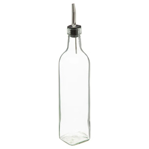 Bouteilles huile/vinaigre verre bambou 0,48L