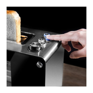 Cecotec Grill-pain VisionToast. Fenêtres en verre, Fente, 7 Niveaux pour Toaster