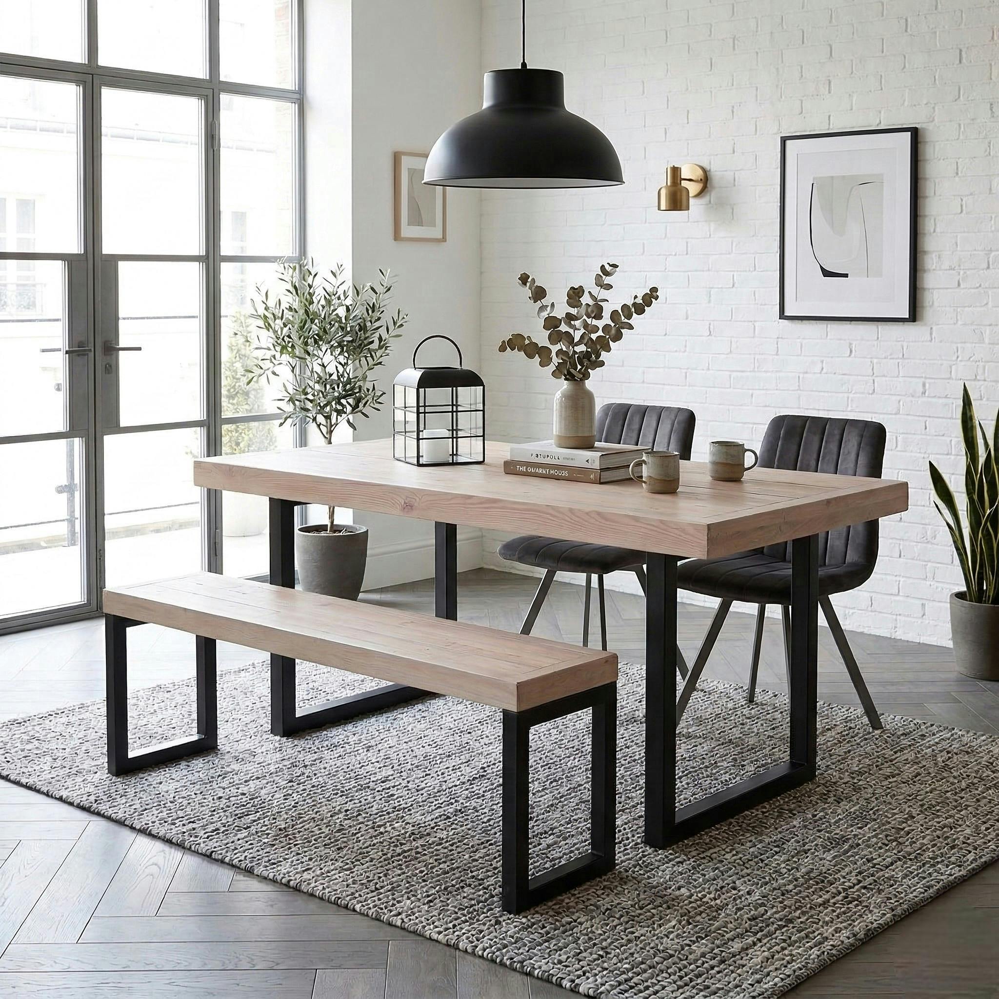 Banc bois recyclé 155 cm AUCKLAND