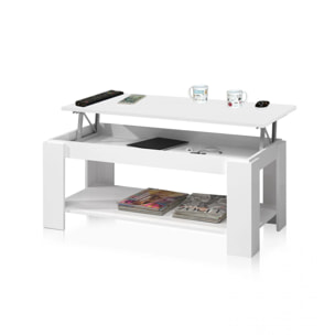 Mesa de centro elevable Ambit Blanco Artik (Blanco Mate)