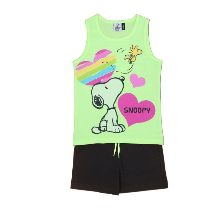 Completo Mare Snoopy Lime Lei Snoopy Verde