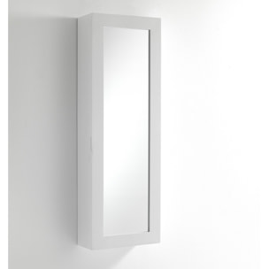 Accessoire mural avec planche à repasser Tomasucci PRATIKO, en MDF et verre, blanc, 40 × 18 × 120 cm