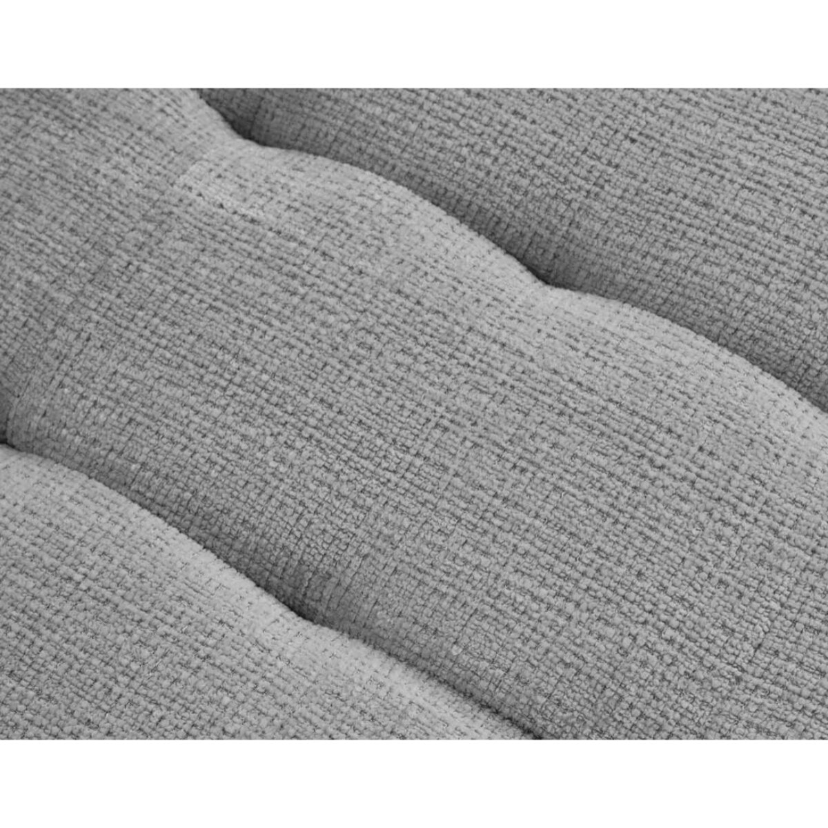 Anna - canapé d'angle droit 5 places convertible en velours texturé - Gris