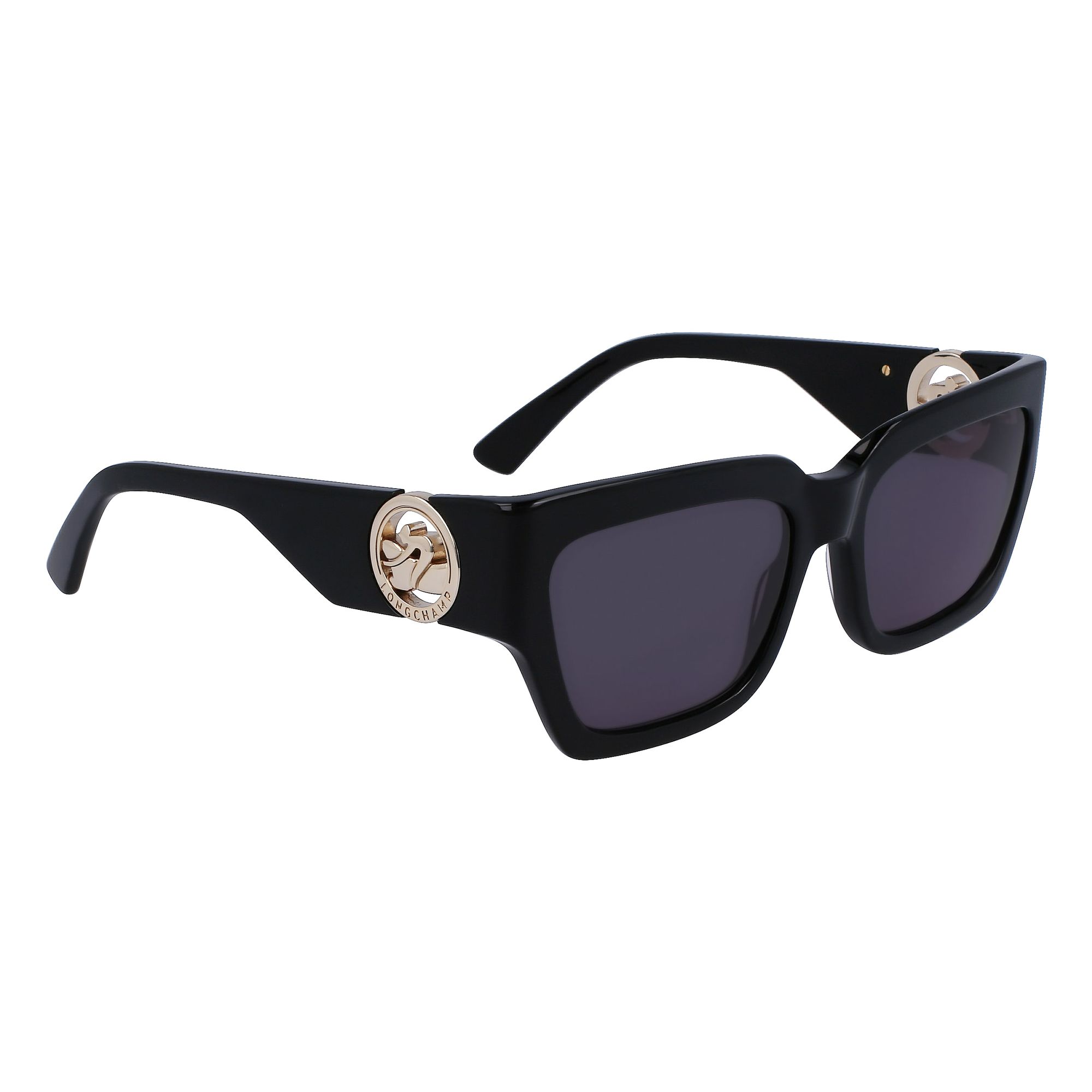 Longchamp - lunettes de soleil - noir - Couleur des verres : gris - indice solaire : protection UVA