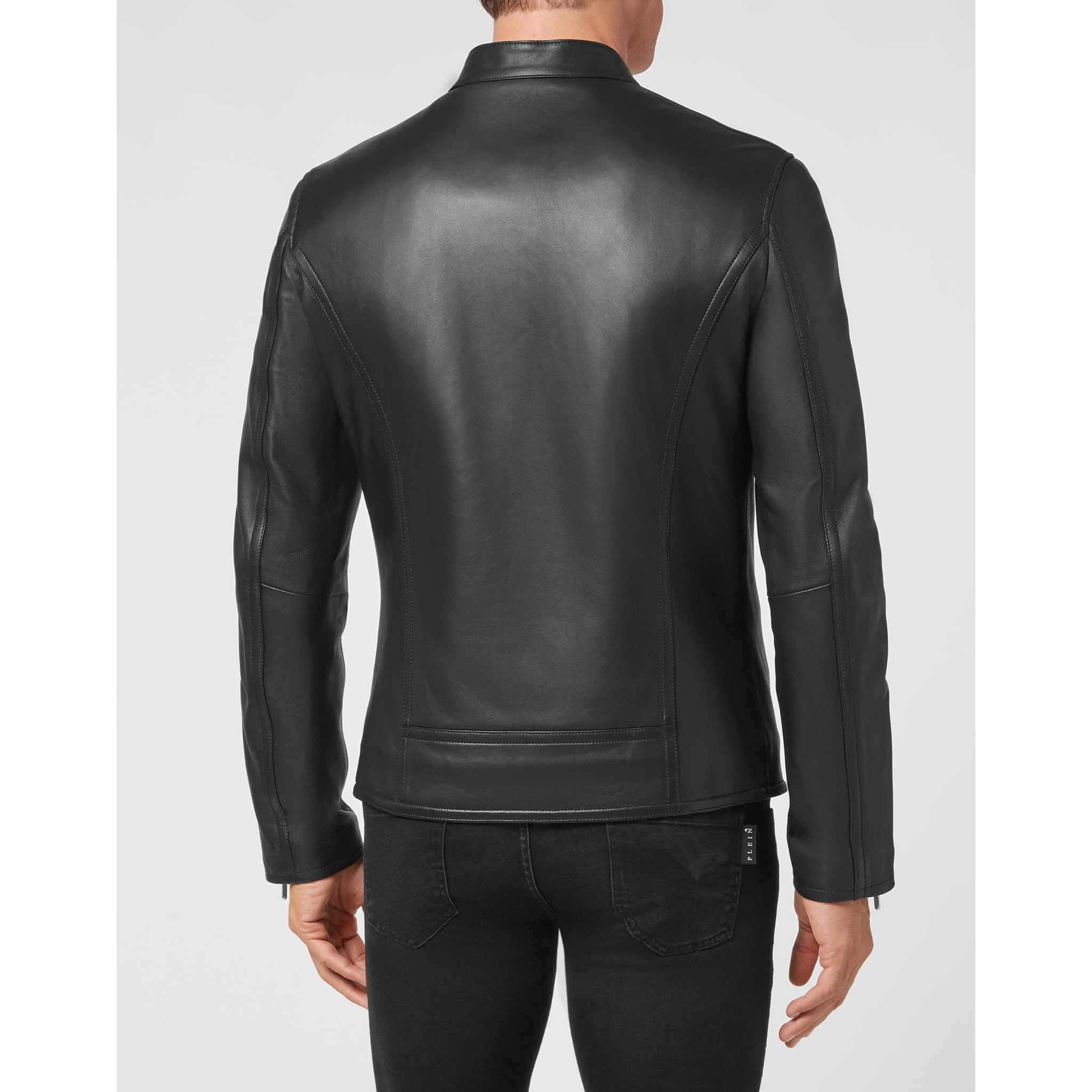 PHILIPP PLEIN Leather Biker