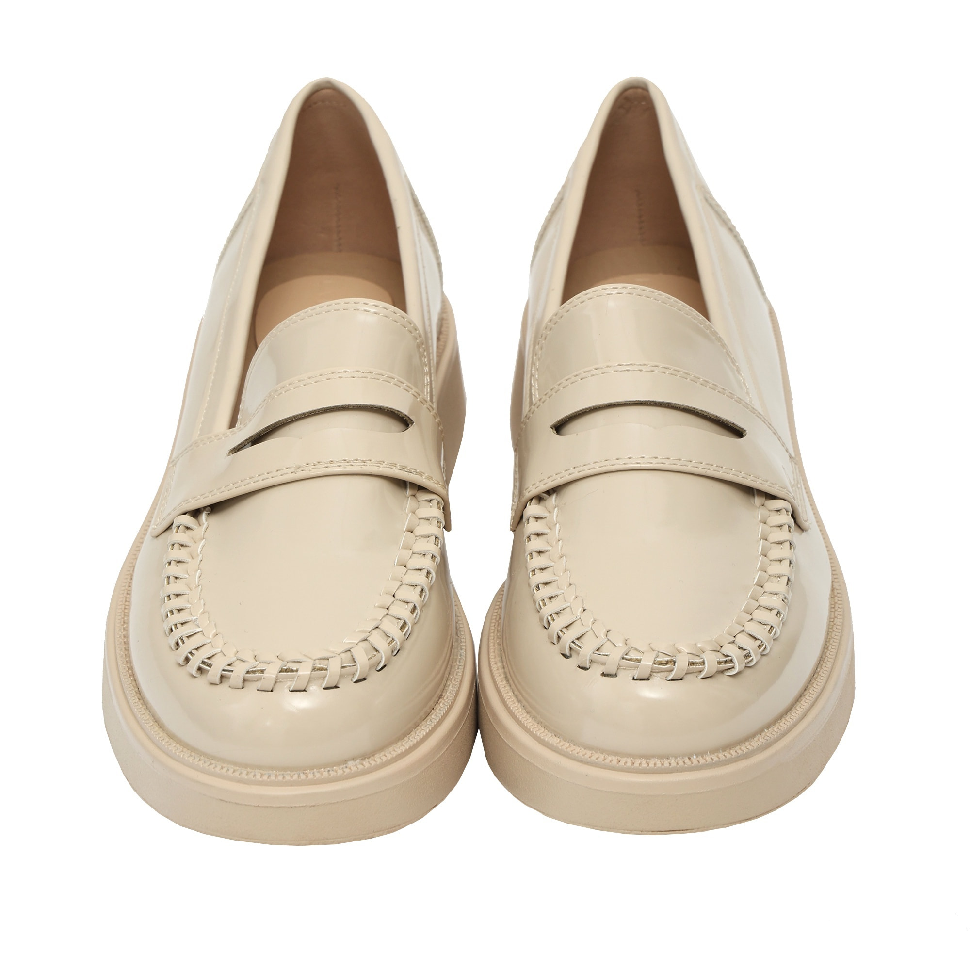 Mocassini con intreccio- tacco 4,5 cm